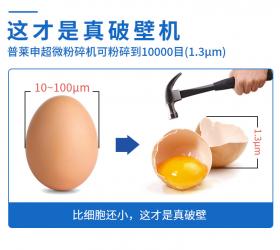 大型超微破壁粉碎機，為何要選普萊申？